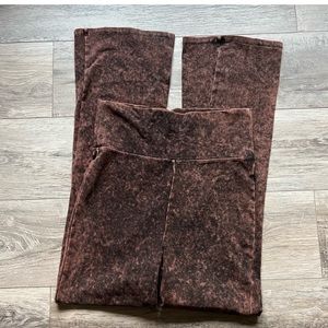 Brown mineral wash pants